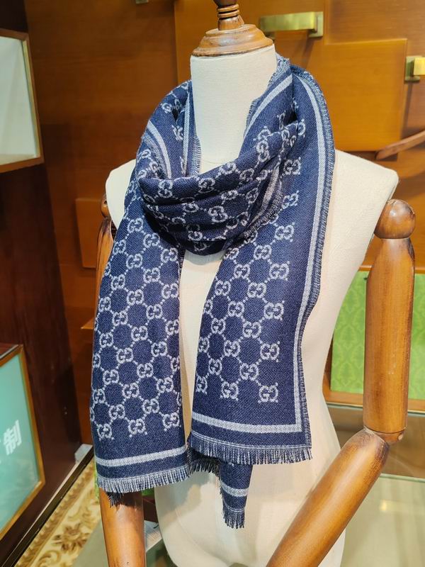 Gucci scarf 47X180cm 100%羊毛 E25 (17)