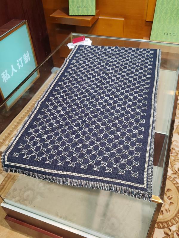 Gucci scarf 47X180cm 100%羊毛 E25 (19)