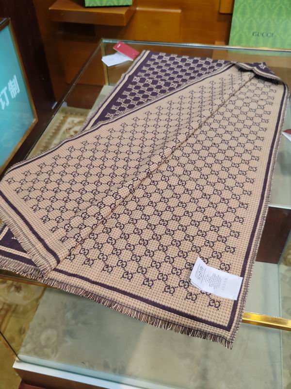 Gucci scarf 47X180cm 100%羊毛 E25 (2)
