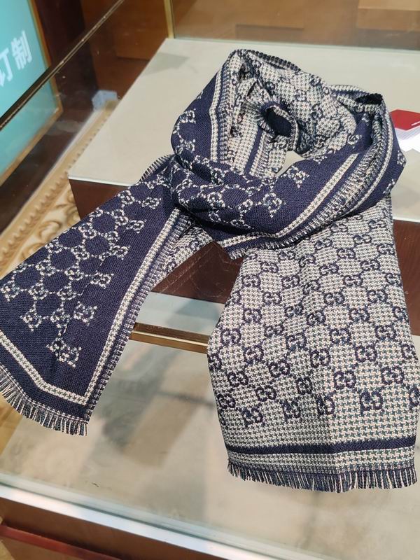 Gucci scarf 47X180cm 100%羊毛 E25 (24)