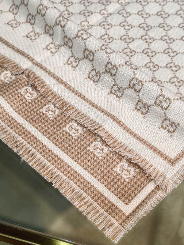 Gucci scarf 47X180cm 100%羊毛 E25 (31)