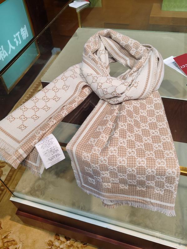 Gucci scarf 47X180cm 100%羊毛 E25 (32)