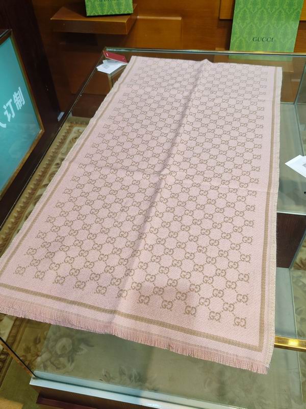 Gucci scarf 47X180cm 100%羊毛 E25 (37)