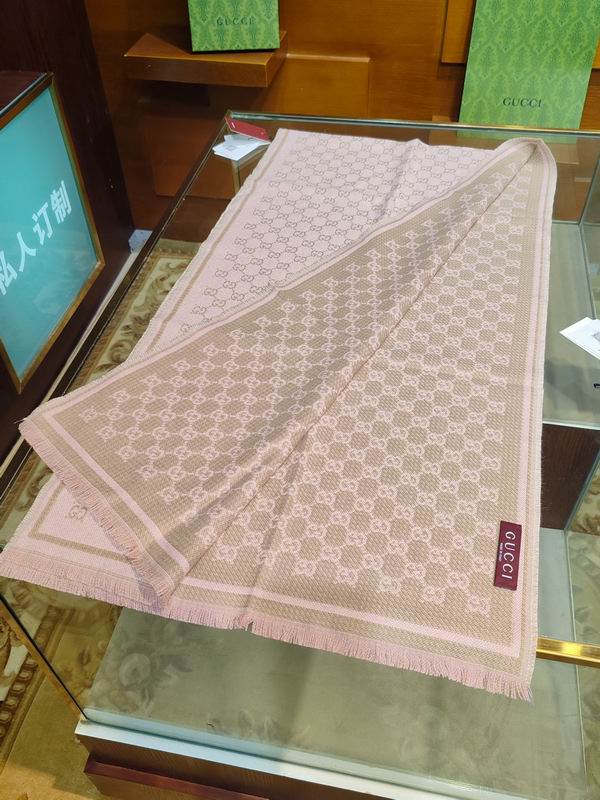 Gucci scarf 47X180cm 100%羊毛 E25 (38)