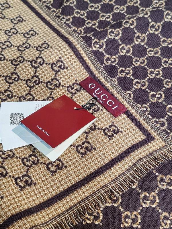 Gucci scarf 47X180cm 100%羊毛 E25 (4)
