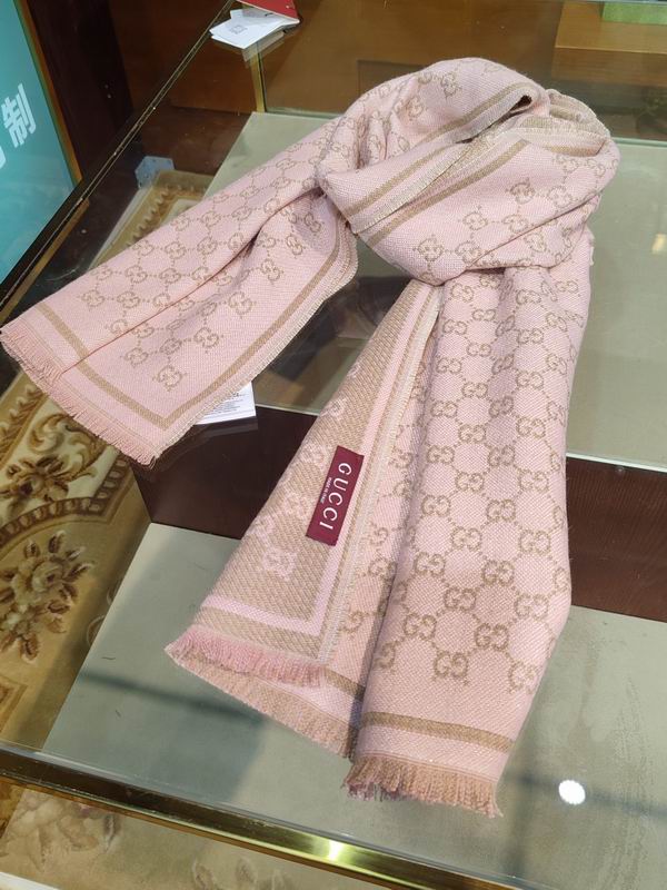Gucci scarf 47X180cm 100%羊毛 E25 (42)