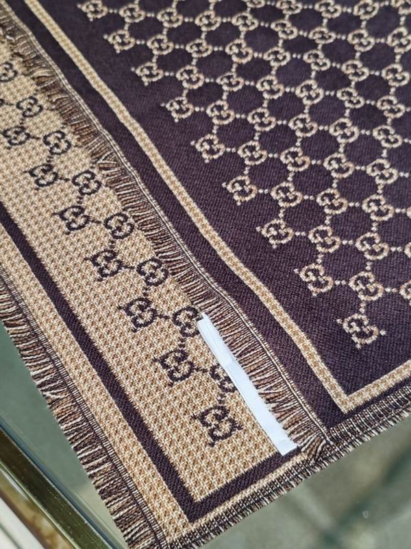 Gucci scarf 47X180cm 100%羊毛 E25 (5)