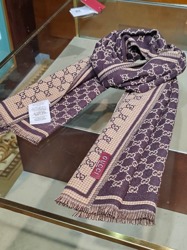 Gucci scarf 47X180cm 100%羊毛 E25 (6)