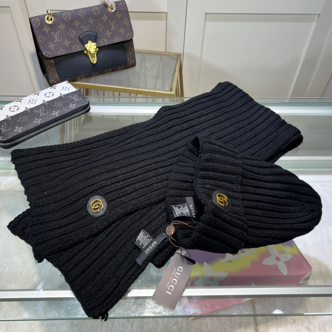 Gucci scarf hat (38)