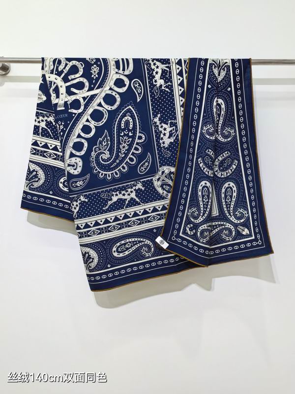 Hermes Scarf 140X140cm 70%羊绒30%真丝 E01 (13)