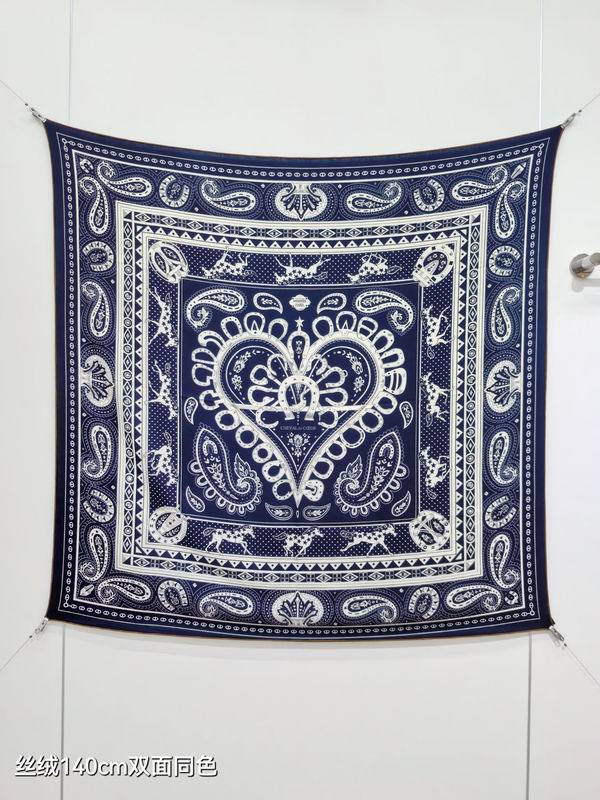Hermes Scarf 140X140cm 70%羊绒30%真丝 E01 (18)