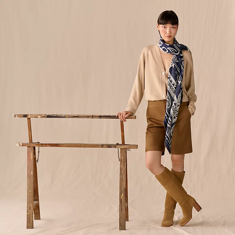 Hermes Scarf 140X140cm 70%羊绒30%真丝 E01 (19)