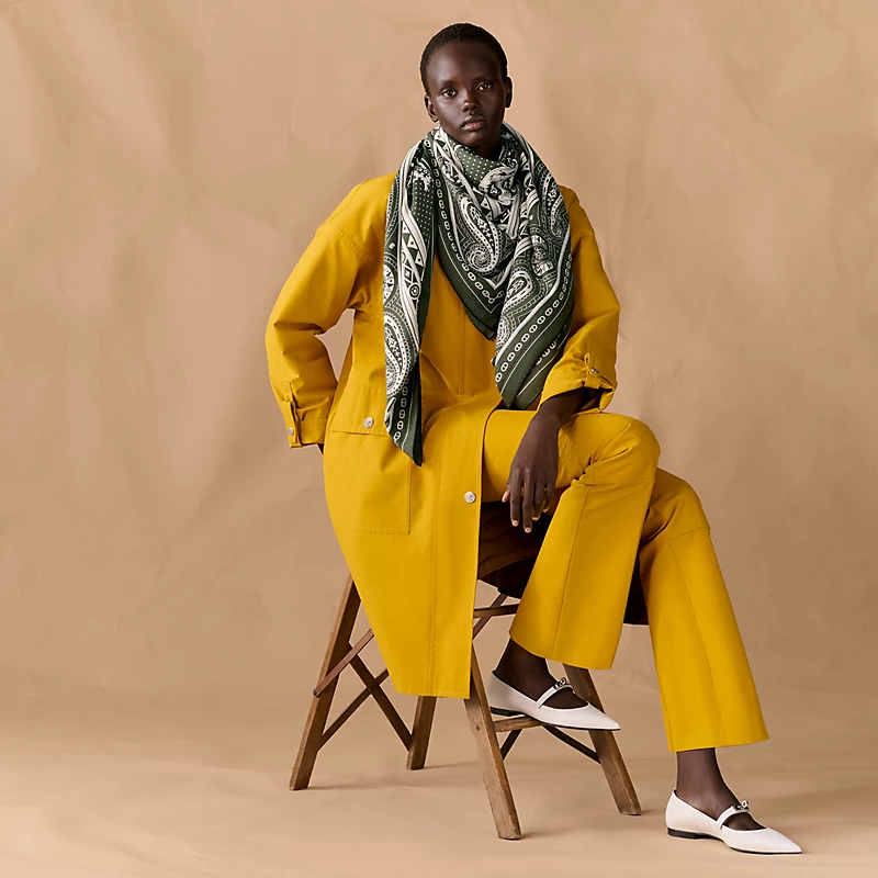 Hermes Scarf 140X140cm 70%羊绒30%真丝 E01 (29)