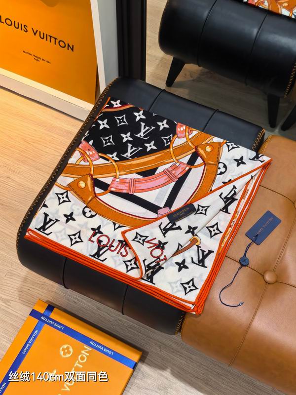 Hermes Scarf 140X140cm 70%羊绒30%真丝 E03 (7)