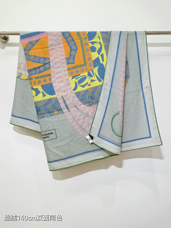 Hermes Scarf 140X140cm 70%羊绒30%真丝 E29 (18)