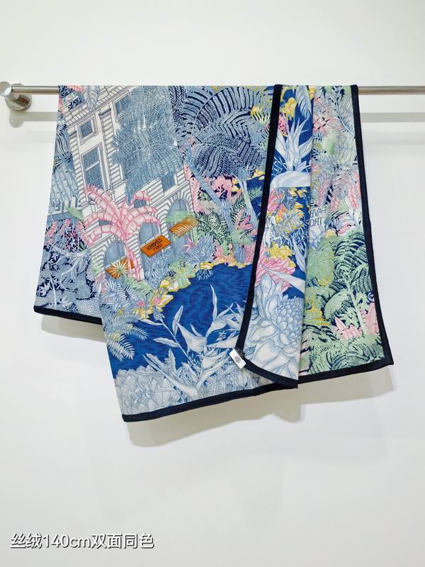 Hermes scarf 140X140cm 70%羊绒 30%真丝 E01 (11)