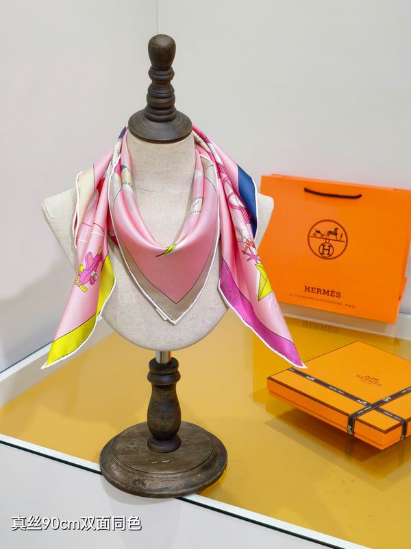 Hermes silk Scarf 90X90cm E13 (22)