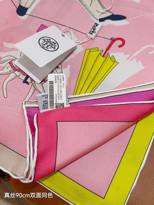 Hermes silk Scarf 90X90cm E13 (24)