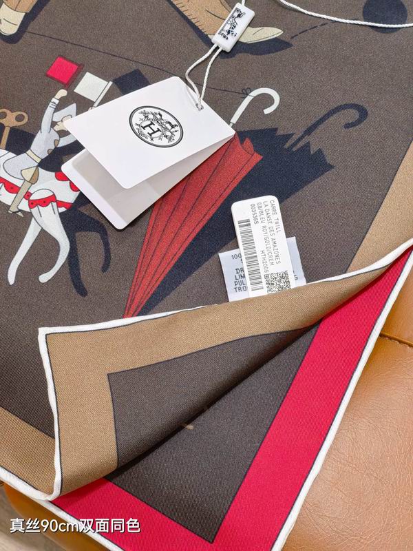 Hermes silk Scarf 90X90cm E13 (3)