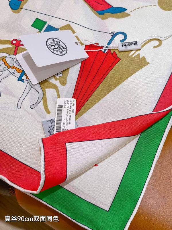 Hermes silk Scarf 90X90cm E13 (34)