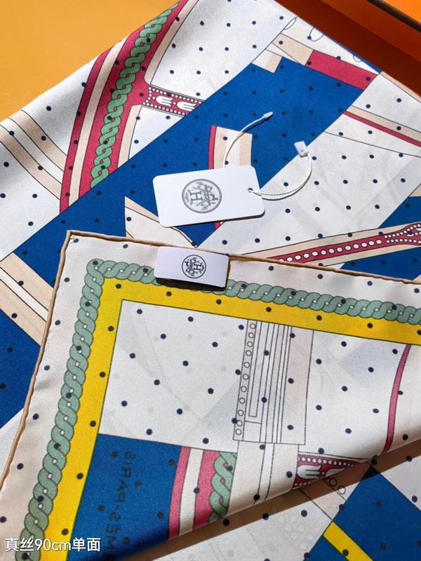 Hermes silk Scarf 90X90cm E16 (13)