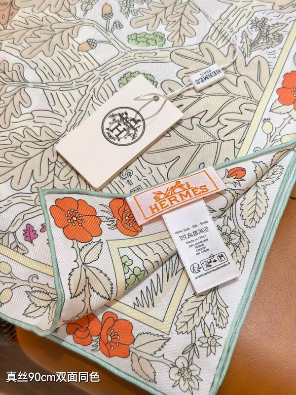 Hermes silk Scarf 90X90cm E31 (37)