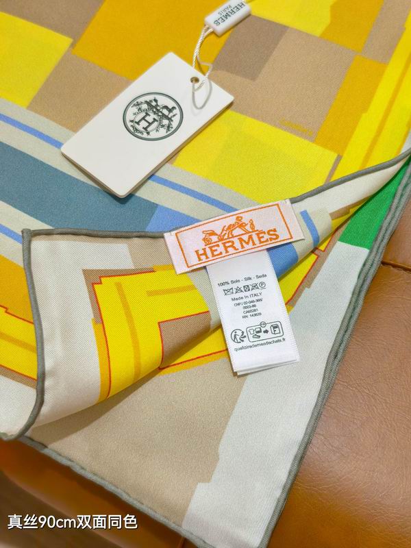 Hermes silk Scarf 90X90cm E40 (17)
