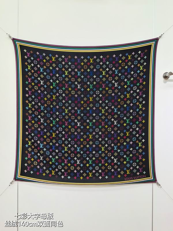 LV Scarf 140X140cm 70%羊绒 30%真丝 E05 (16)