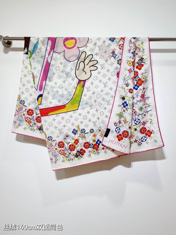 LV Scarf 140X140cm 70%羊绒30%真丝 E32 (7)