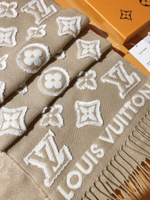 LV Scarf 34X220cm 90%绵羊毛 9%山羊绒1%桑蚕丝 E08 (13)