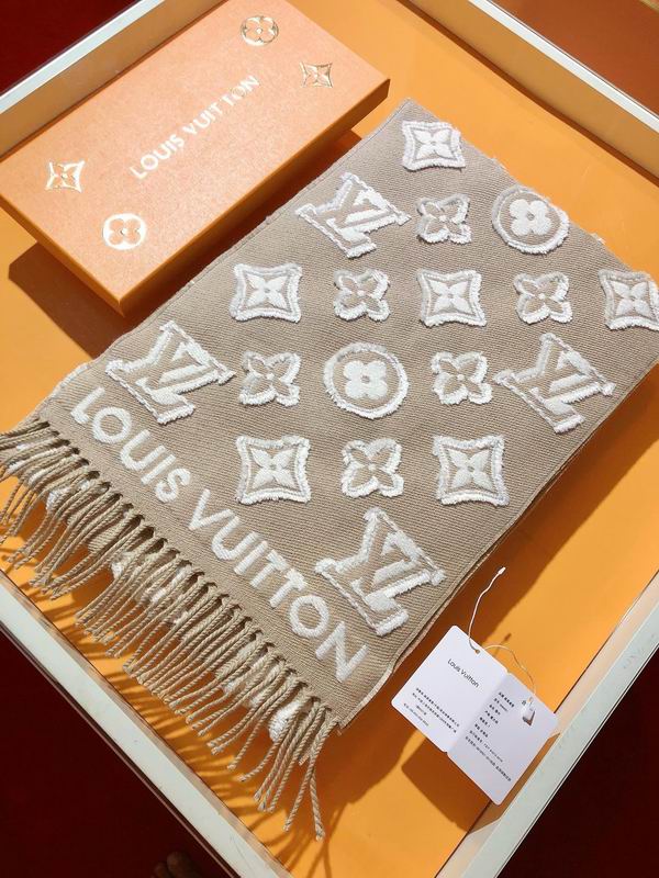 LV Scarf 34X220cm 90%绵羊毛 9%山羊绒1%桑蚕丝 E08 (16)