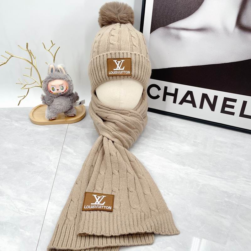 LV scarf hat dx (406)