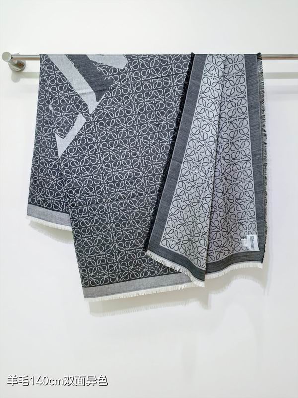 Loewe Scarf 140X140cm 90%羊毛10%羊绒 E13 (11)