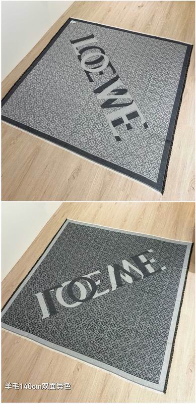 Loewe Scarf 140X140cm 90%羊毛10%羊绒 E13 (16)