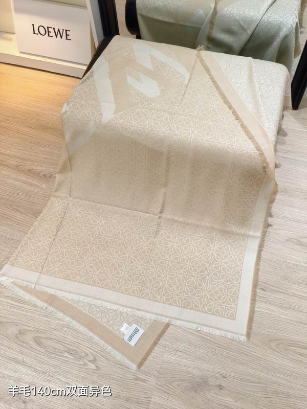 Loewe Scarf 140X140cm 90%羊毛10%羊绒 E13 (6)