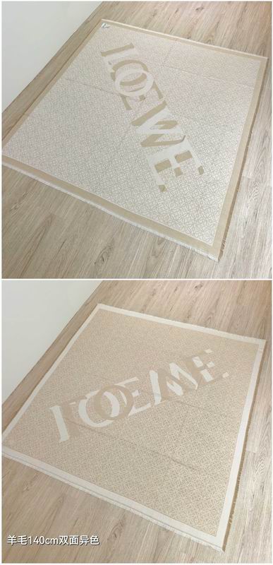 Loewe Scarf 140X140cm 90%羊毛10%羊绒 E13 (8)