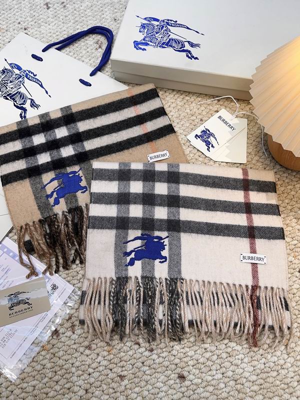 Burberry Scarf 160X30cm 100%羊绒 E12 (1)
