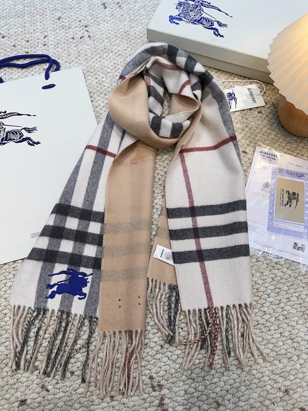 Burberry Scarf 160X30cm 100%羊绒 E12 (14)