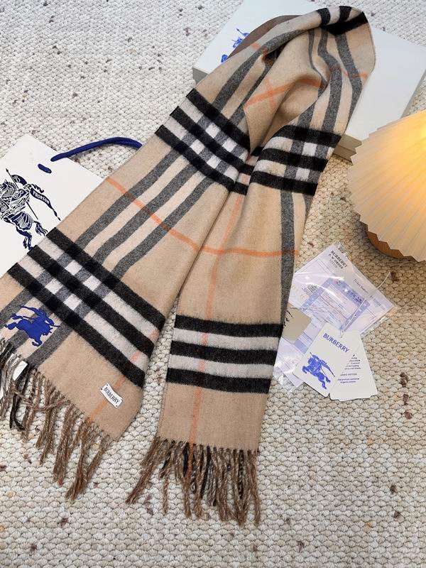 Burberry Scarf 160X30cm 100%羊绒 E12 (4)