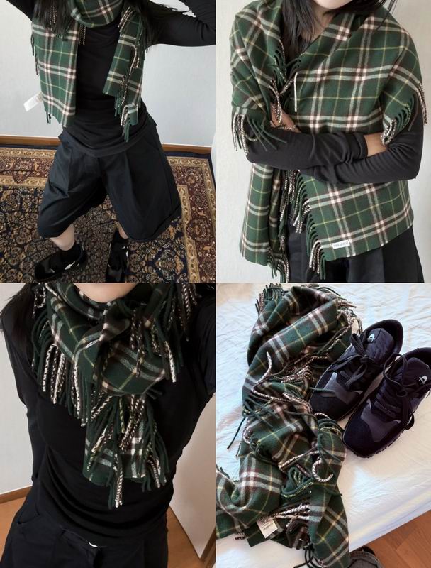 Burberry Scarf 30X155cm 100%羊羔毛 E27 (7)
