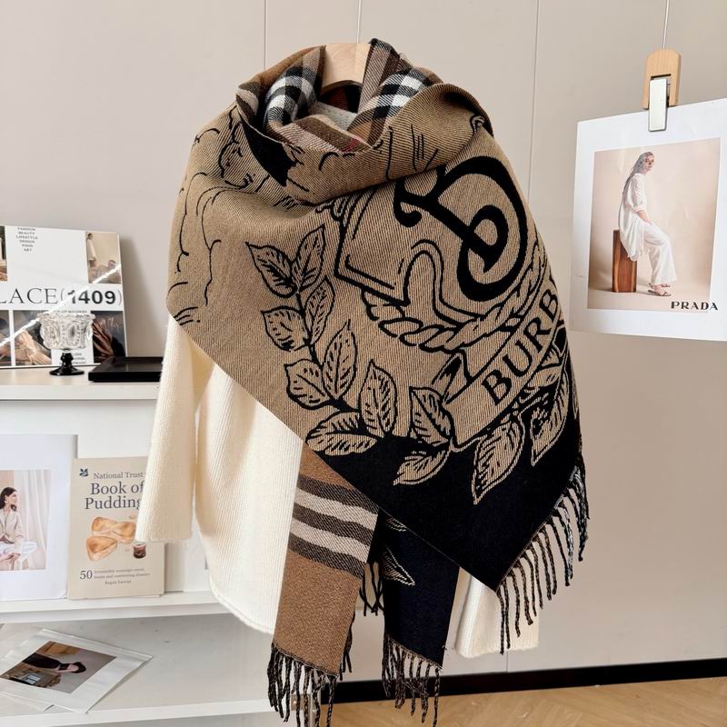 Burberry Scarf 65X200cm 100%羊羔 E16 (8)