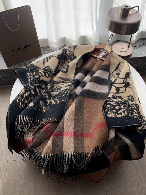 Burberry cloak 140X140cm 95%羊绒5%羊毛 E08 (8)
