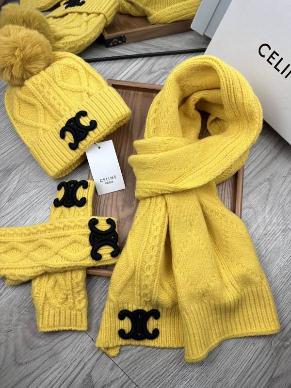 Celine Scarf Hat Gloves hm (120)