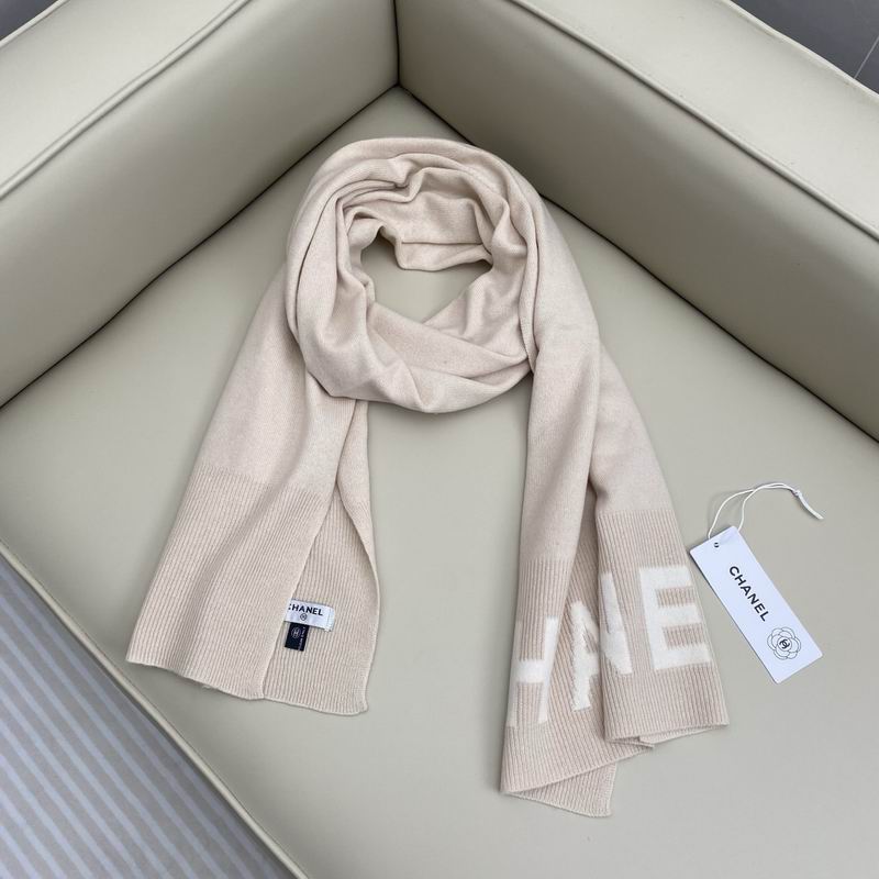 Chanel  scarf 168X60cm 55%绵羊毛45%山羊绒 E08 (1)