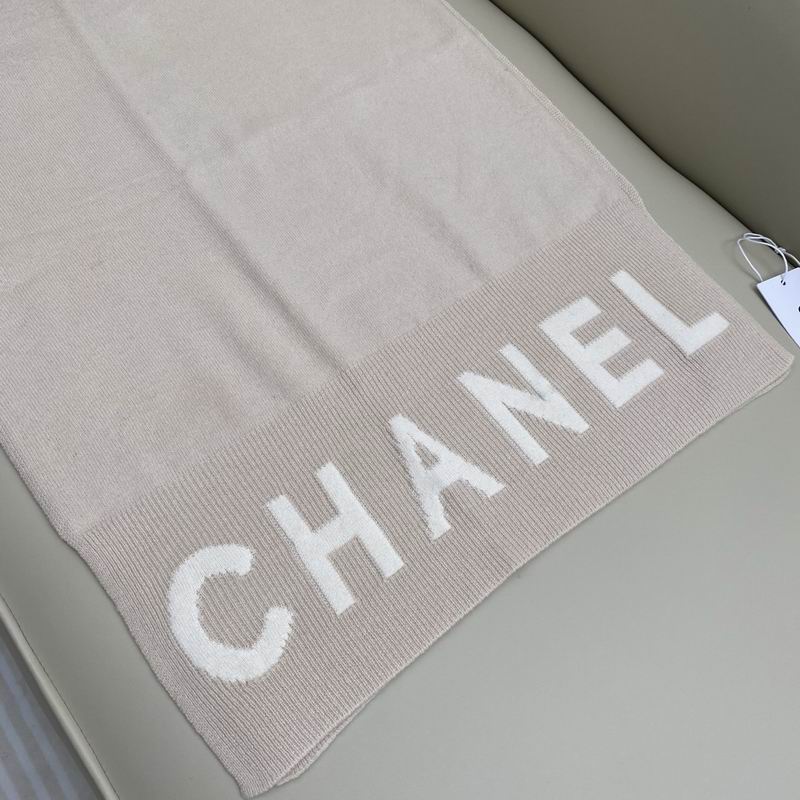 Chanel  scarf 168X60cm 55%绵羊毛45%山羊绒 E08 (4)