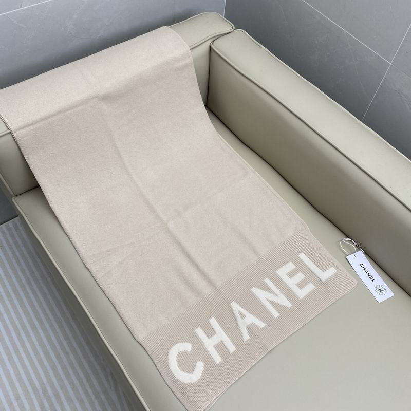 Chanel  scarf 168X60cm 55%绵羊毛45%山羊绒 E08 (5)