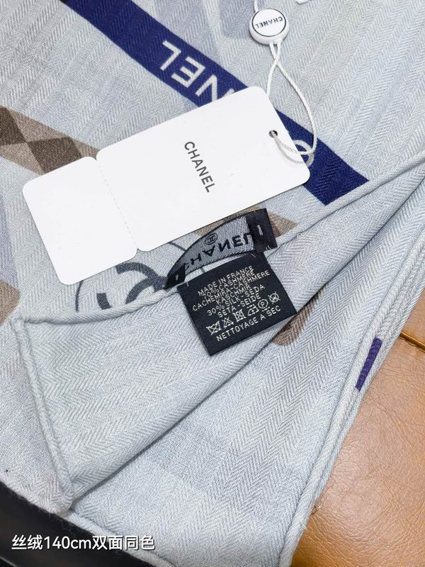 Chanel Scarf 140X140cm 70%羊绒30%真丝 E05 (3)