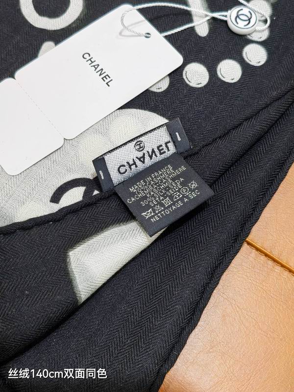 Chanel Scarf 140X140cm 70%羊绒30%真丝 E18 (13)