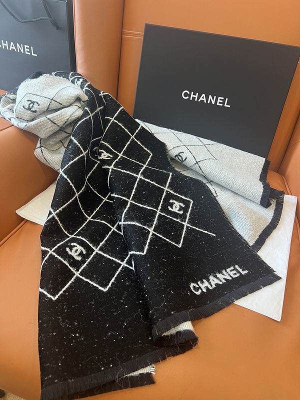 Chanel Scarf 195X70cm 95%绵羊毛5%聚酰胺 E34 (6)