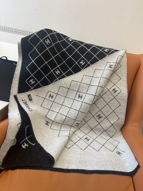 Chanel Scarf 195X70cm 95%绵羊毛5%聚酰胺 E34 (8)